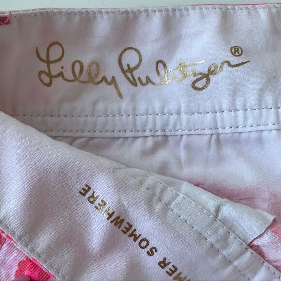 Lilly Pulitzer Walsh Pink Pout PBG Paisley Shorts Sz 6 - Picture 5 of 6
